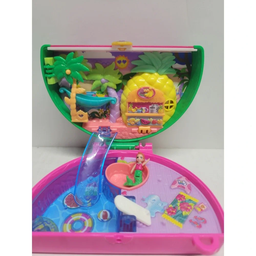 Mattel Polly Pocket‎ Watermelon Pool Party Compact Mermaid Playset HCG19 2021